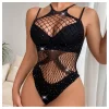 TUBA BODYSTOCKING BODY KABARETKA STRÓJ BIELIZNA r.UNIWERSALNY BZN01