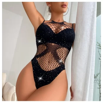 TUBA BODYSTOCKING BODY KABARETKA STRÓJ BIELIZNA r.UNIWERSALNY BZN01