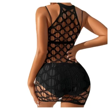 SUKIENKA TUBA BODYSTOCKING BODY KABARETKA STRÓJ RĘKAWICZKI BIELIZNA r.UNIWERSALNY BZN06