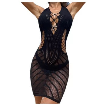 SUKIENKA TUBA BODYSTOCKING BODY KABARETKA STRÓJ RĘKAWICZKI BIELIZNA r.UNIWERSALNY BZN07