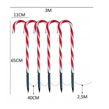 Lampki LED Laska Cukrowa 5 szt LAMP11