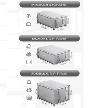 Pokrowiec kuferek ORGANIZER do przechowywania L 55x44x20cm ORM25