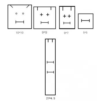 PUDEŁKO OZDOBNE NA BIŻUTERIĘ, bransoletkę 8,5 x 8,5 x 3,5 cm PDOZ12R