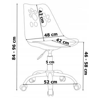 Fotel biurowy Puppy Love obrotowy do biurka KO16BJR