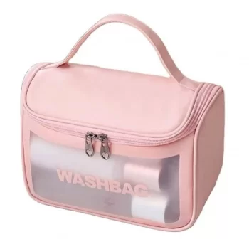 Kosmetyczka rozkładana WASHBAG kuferek różowy KS46R