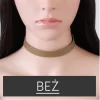 NASZYJNIK CHOKER SKÓRZANY - BEZ N480BEZ