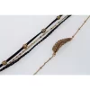 NASZYJNIK CHOKER BLACK GOLD N522