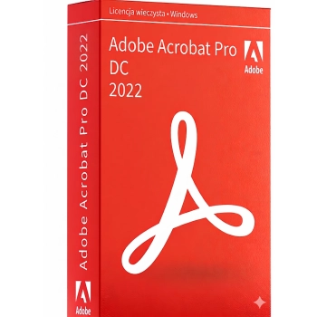 Adobe Acrobat Pro 2022 – Windows – licencja wieczysta ESD 1 PC