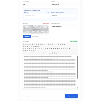 Edycja artykułu - użytkownik