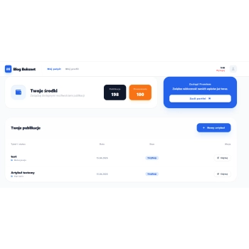 Lista artykułów - użytkownik