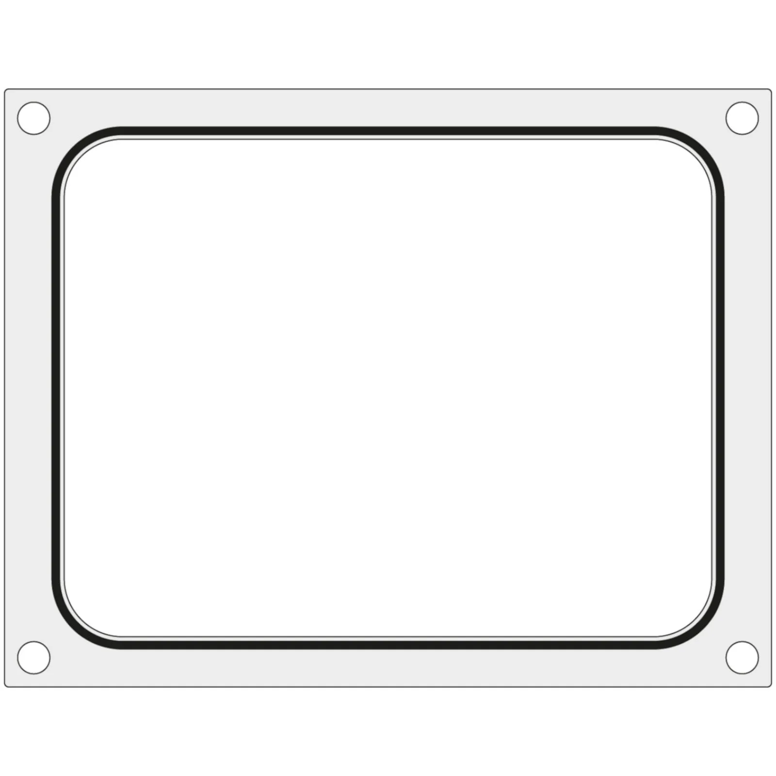 Matryca forma do zgrzewarki Hendi na tackę pojemnik bez podziału 227x178 mm - Hendi 805572