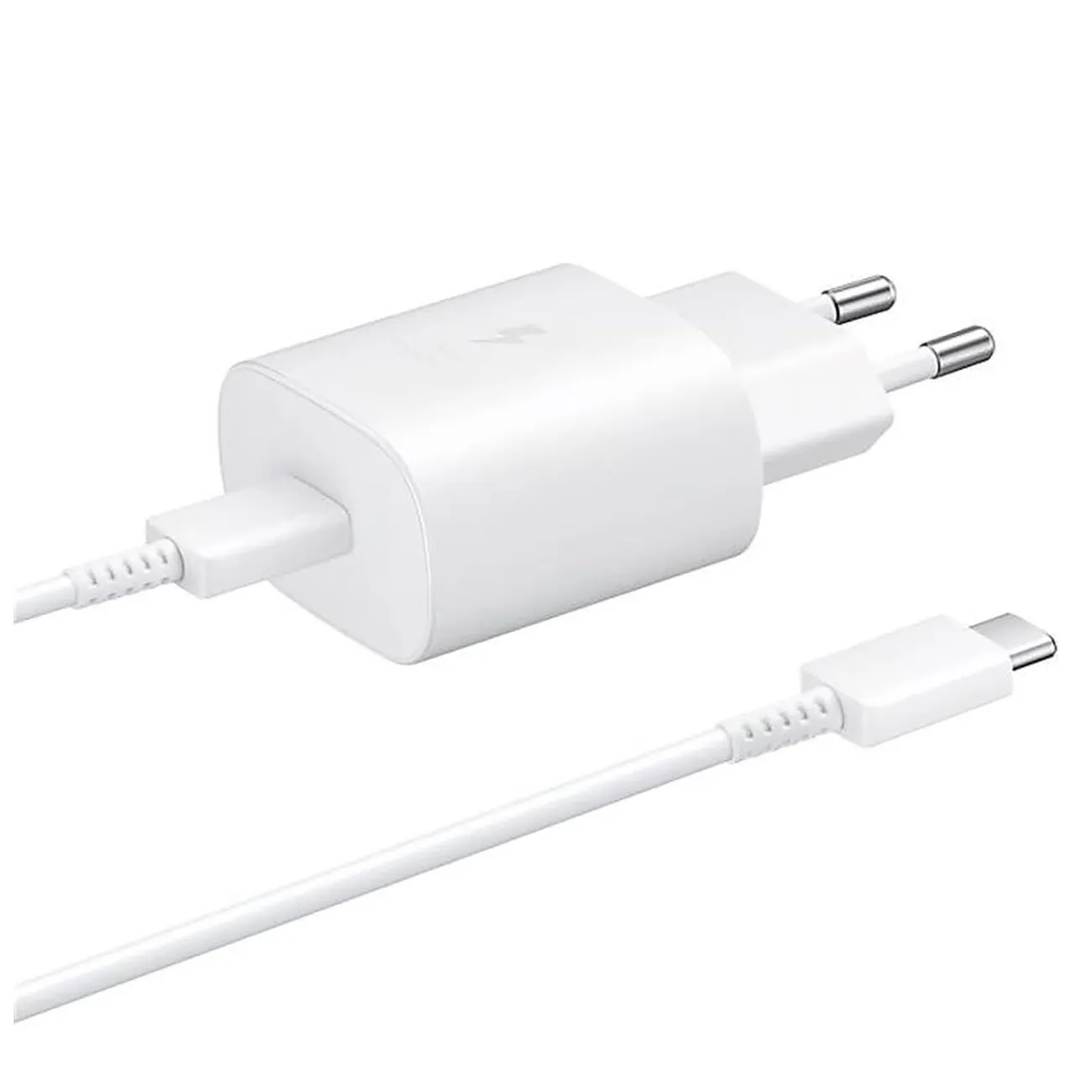 Ładowarka sieciowa Samsung USB-C 25W z kablem USB-C - biała
