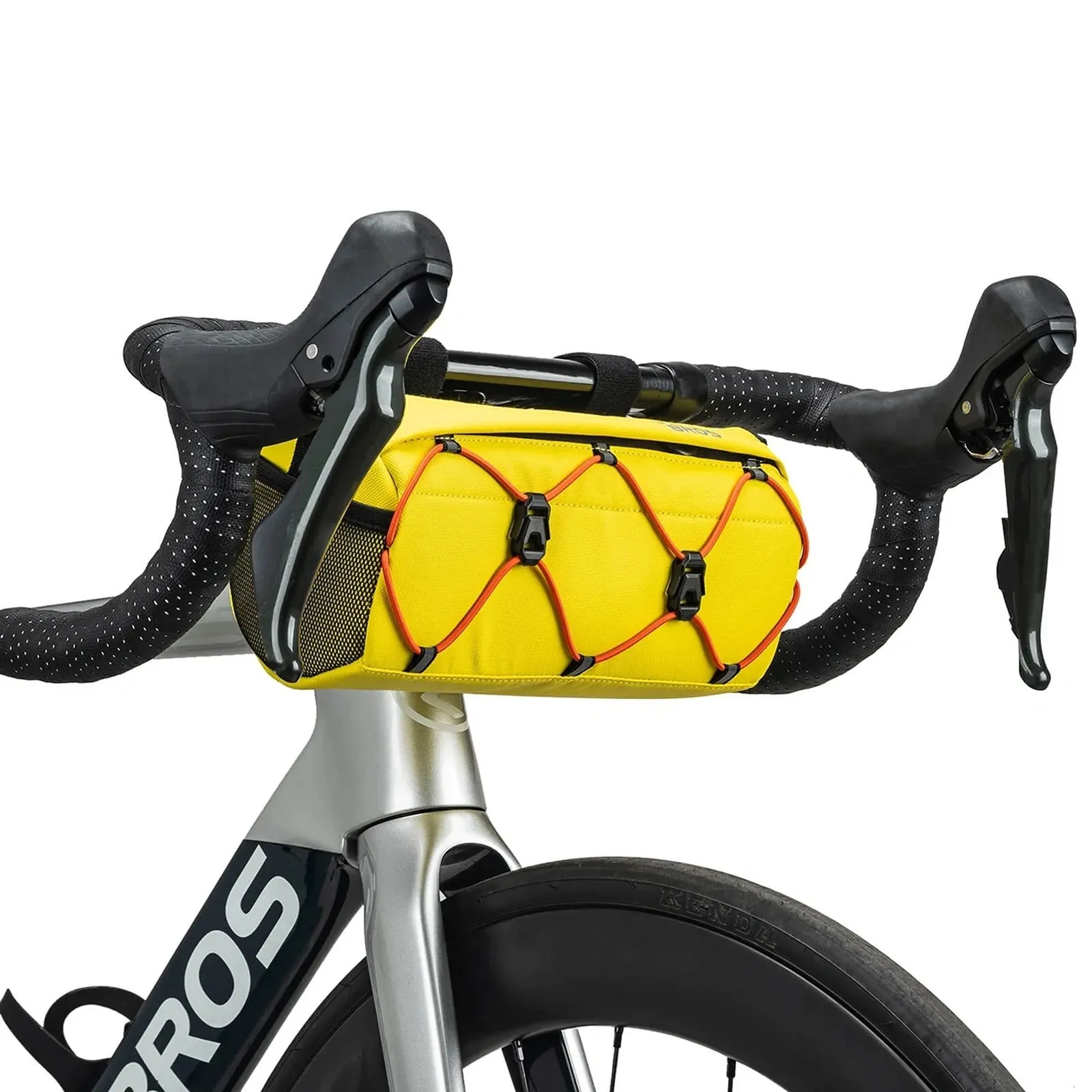 Torba rowerowa na kierownicę z paskiem 2.2L - żółta