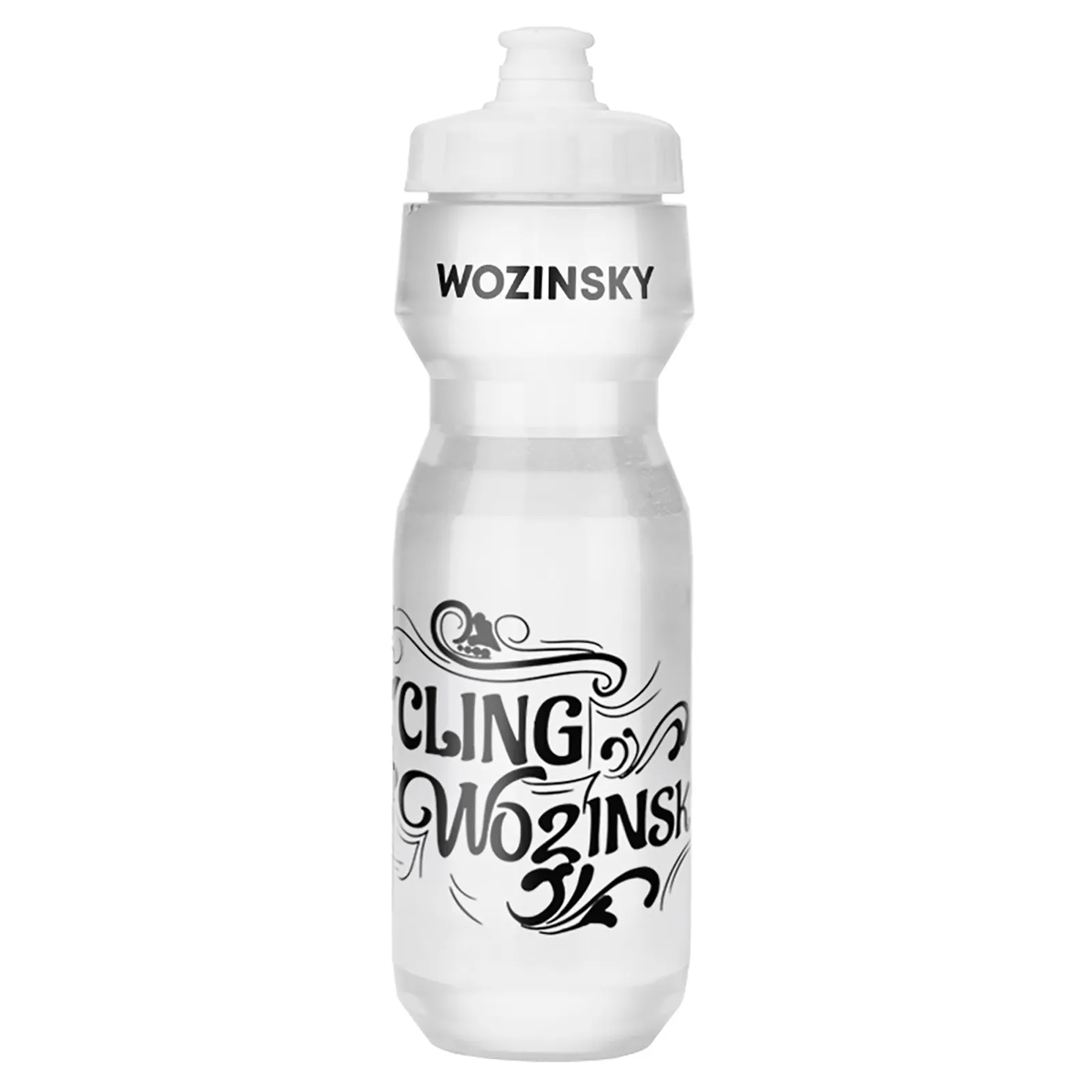Bidon rowerowy butelka na wodę napoje 750ml - transparentny