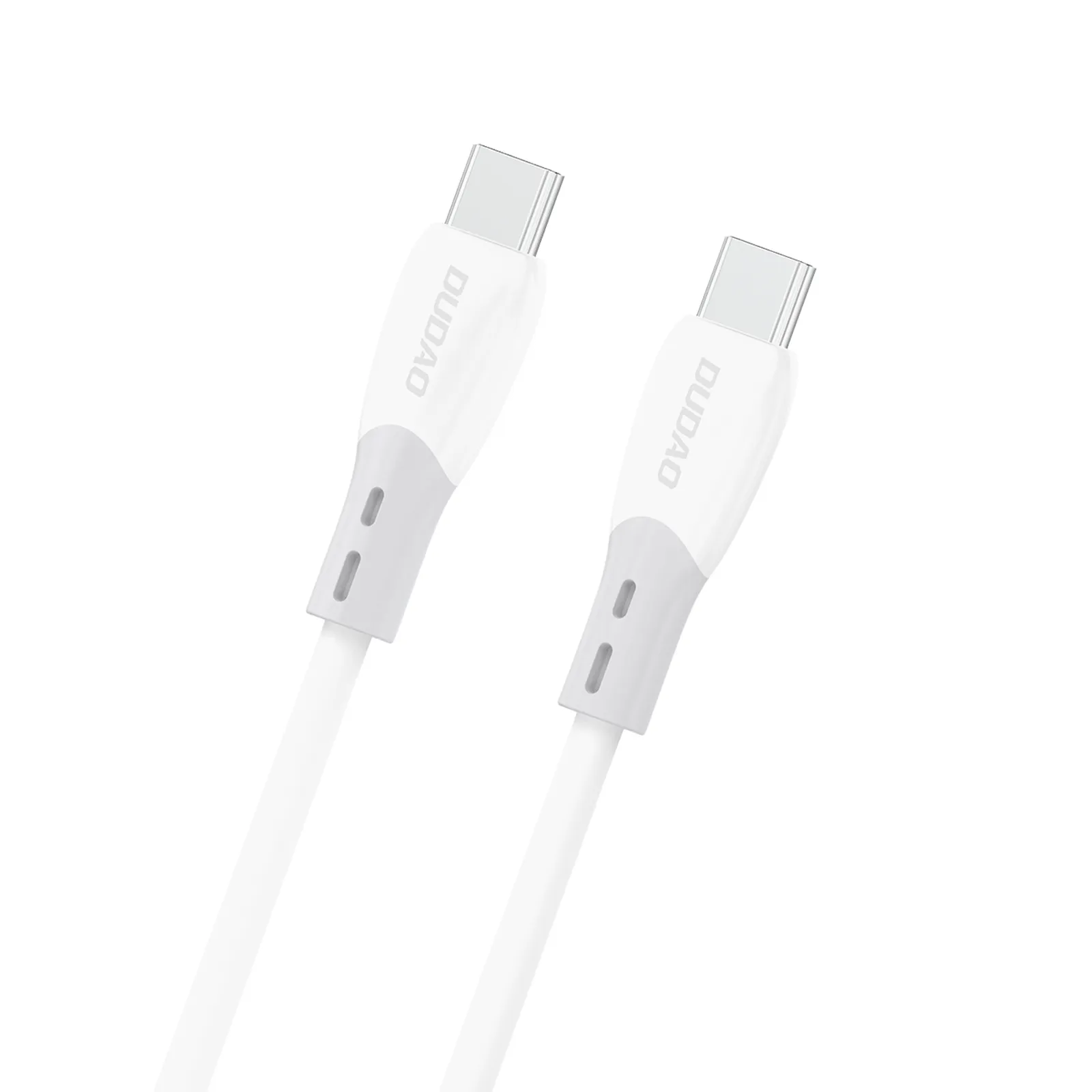 Kabel przewód z silikonowym oplotem USB-C L25SC 60W 1m - biały