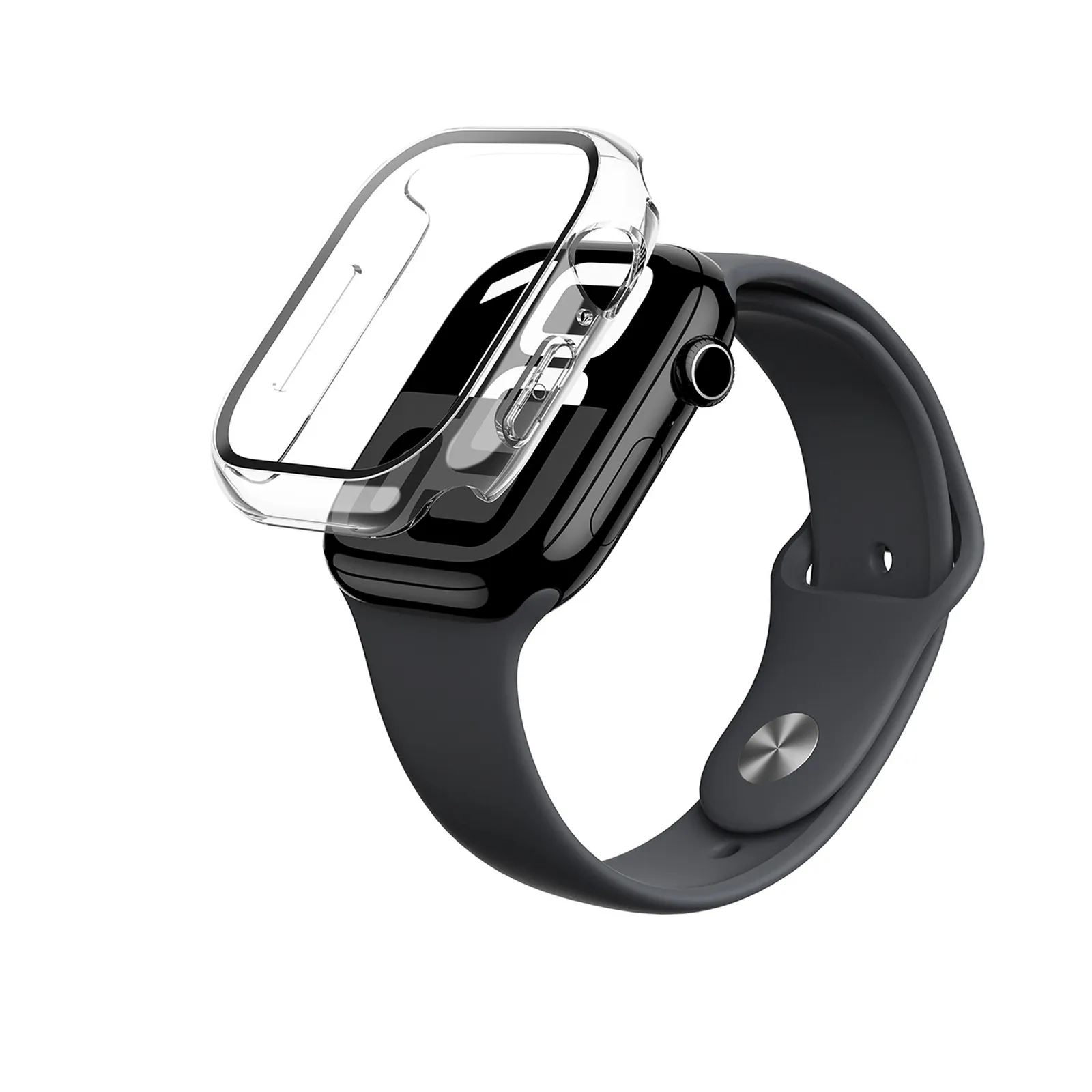 Etui ze szkłem hartowanym do Apple Watch 46mm Radix Glass - przezroczyste