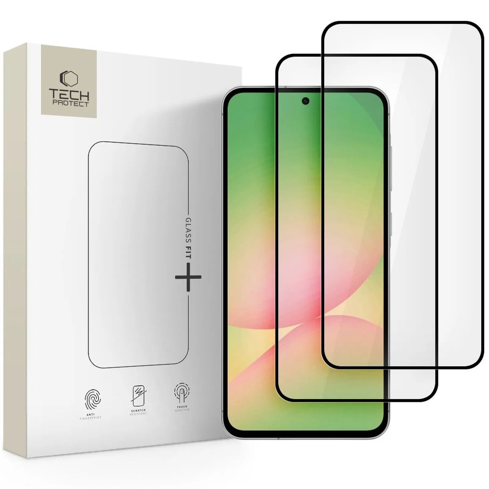 Szkło hartowane na Samsung Galaxy A36 / A56 5G Glass Fit+ czarne - 2 szt.