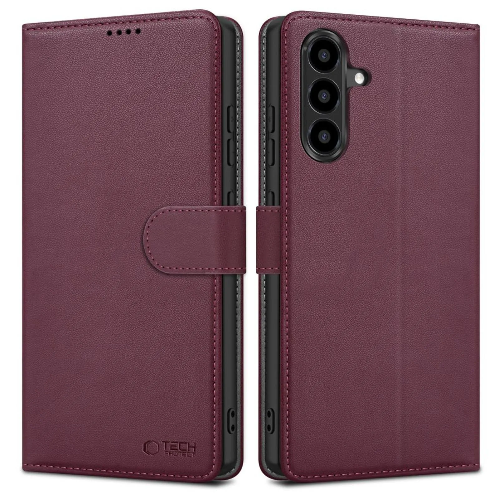 Etui pokrowiec z klapką na Samsung Galaxy A57 5G Wallet - bordowy