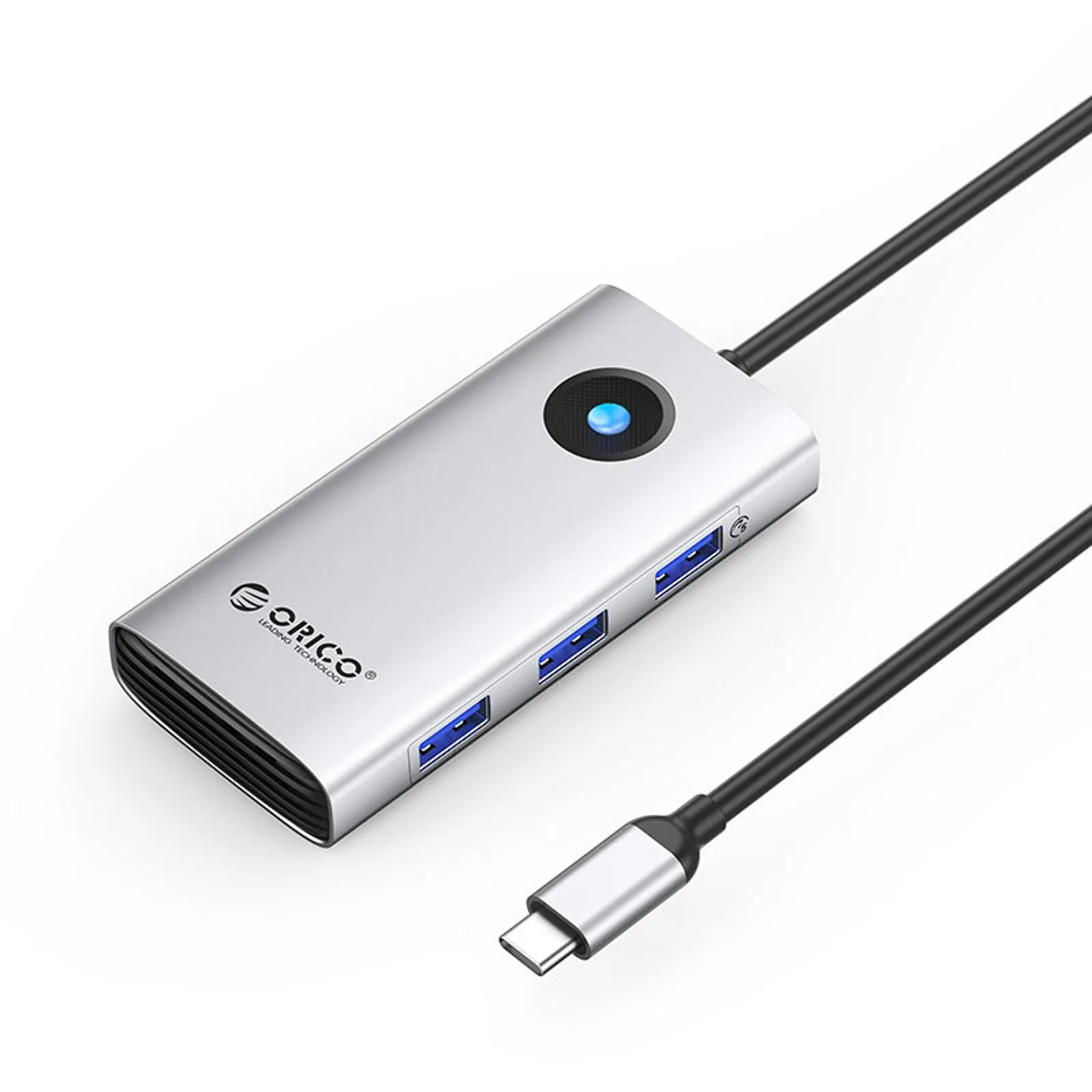 Stacja dokująca 6w1 USB-C - USB-A USB-C HDMI RJ45 PD 100 W 4K 30Hz 2.5G - srebrna