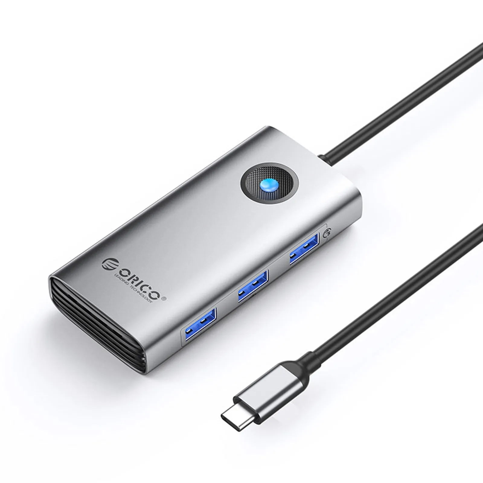 Stacja dokująca 6w1 USB-C - USB-C USB-A HDMI RJ45 PD 100 W 4K 30Hz 2.5G - szara