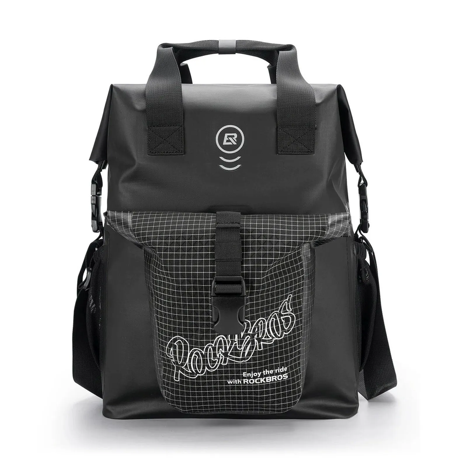 Torba rowerowa na kierownicę do roweru składanego Brompton 18 l - czarna