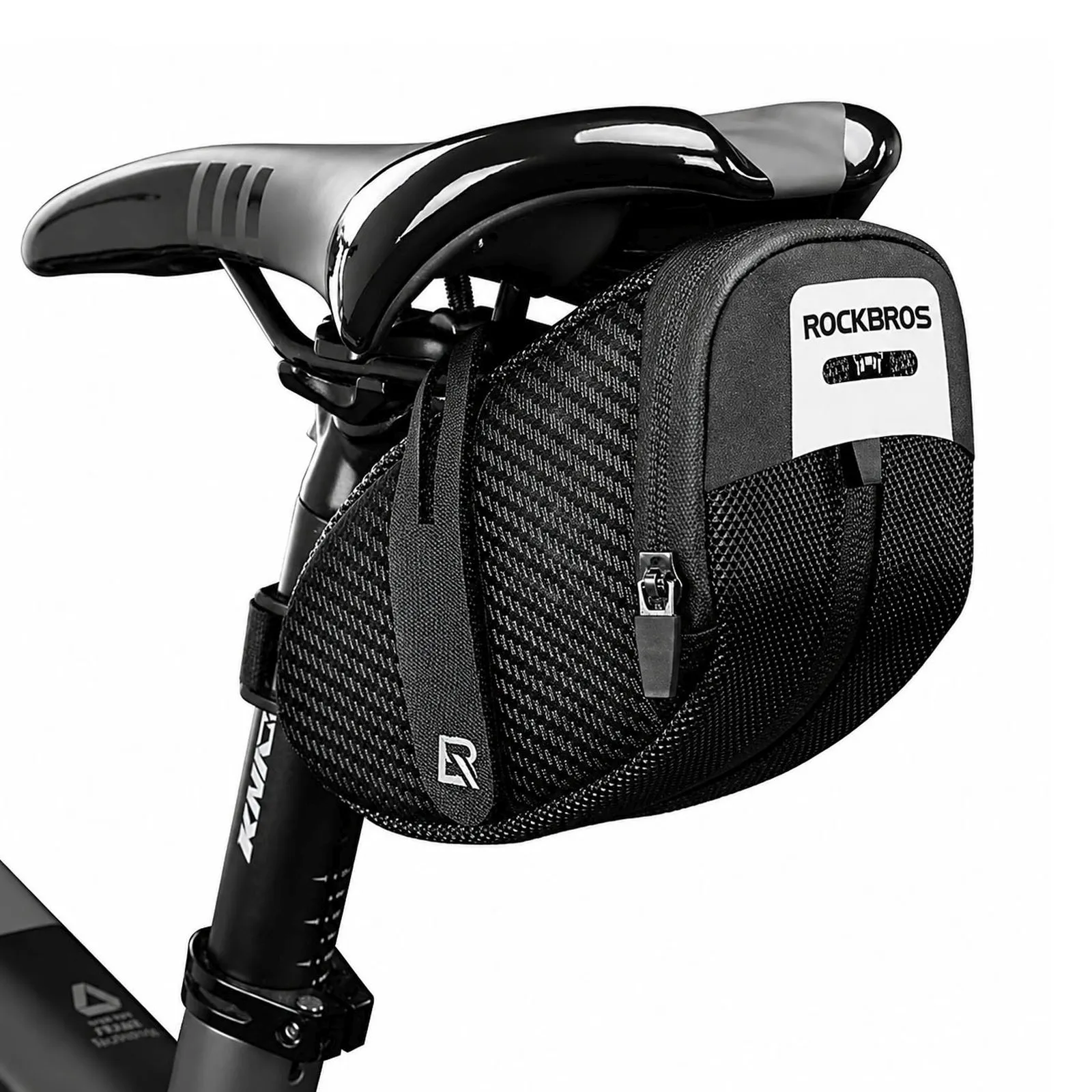 Torba rowerowa podsiodłowa 0.75 l - czarna